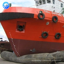 Airbags des navires maritimes utilisés pour le lancement des barges